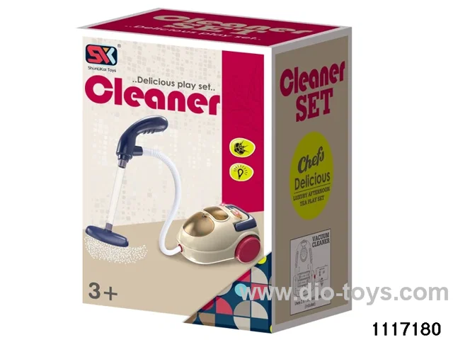 Vacuum cleaner with light/sound
