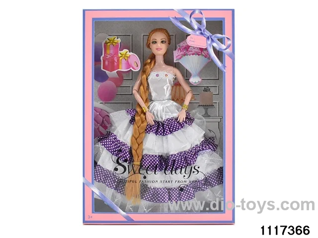 11.5 inch 9 jointed doll set