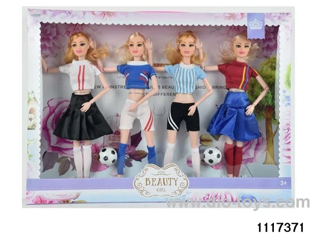 11.5 inch 9 jointed doll set