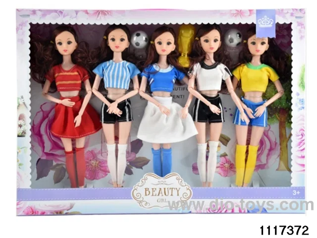 11.5 inch 9 jointed doll set