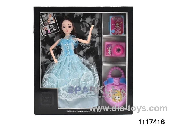 11.5 inch 9 jointed doll set