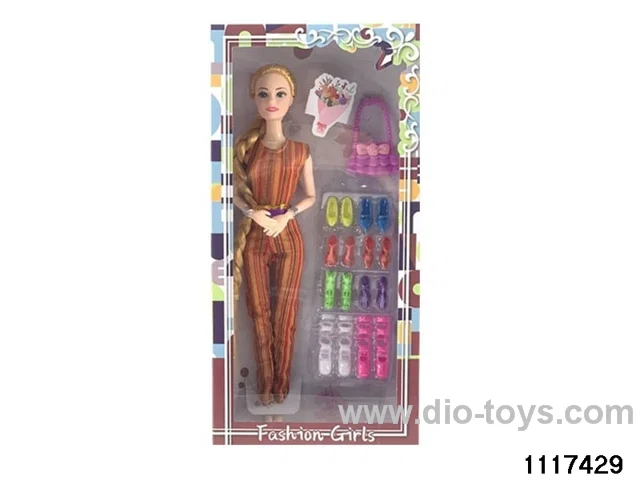 11.5 inch 9 jointed doll set