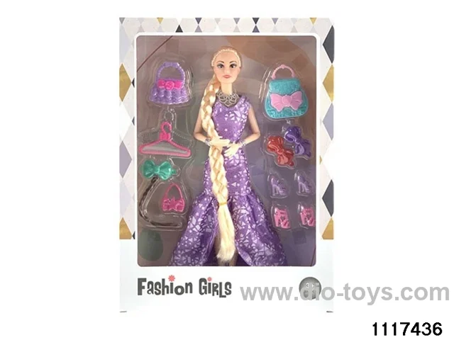 11.5 inch 9 jointed doll set