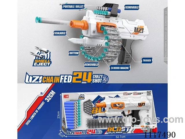 24-round chain Uzi softshell gun
