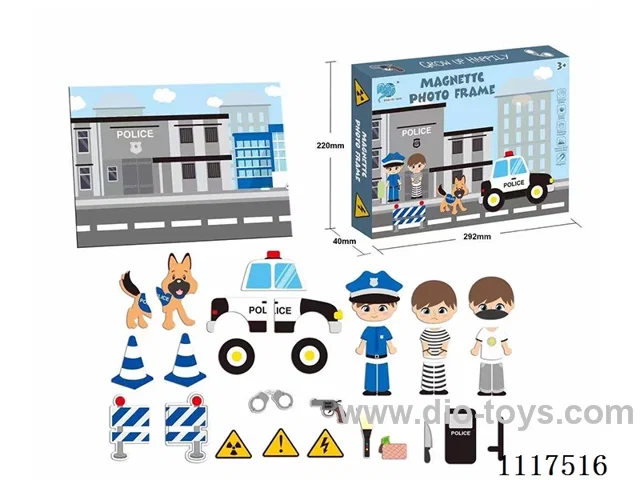 Police picture frame magnetic puzzle