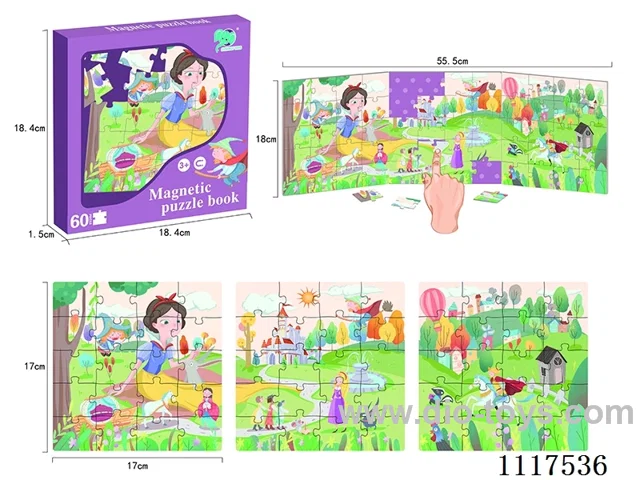 Princess three fold book puzzle