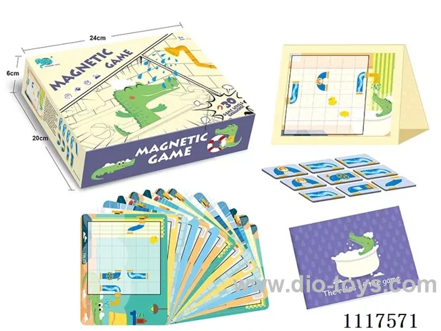 Small crocodile bath through the magnetic game box