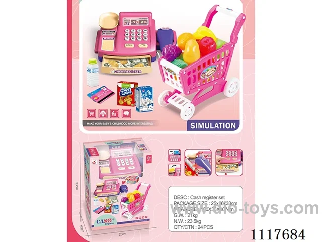 Cash register plus fruit cart (three switching modes)