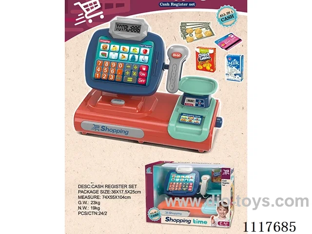 Touch screen cash register with voice
