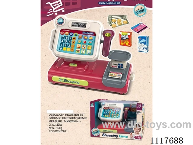 Touch screen cash register with voice
