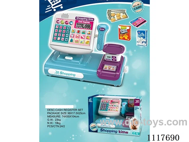 Touch screen cash register with voice