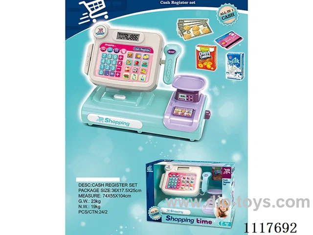 Touch screen cash register with voice