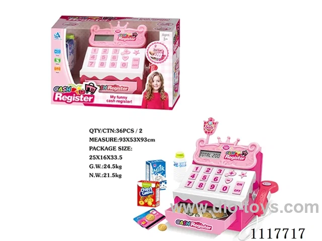 Girls cash register + coins