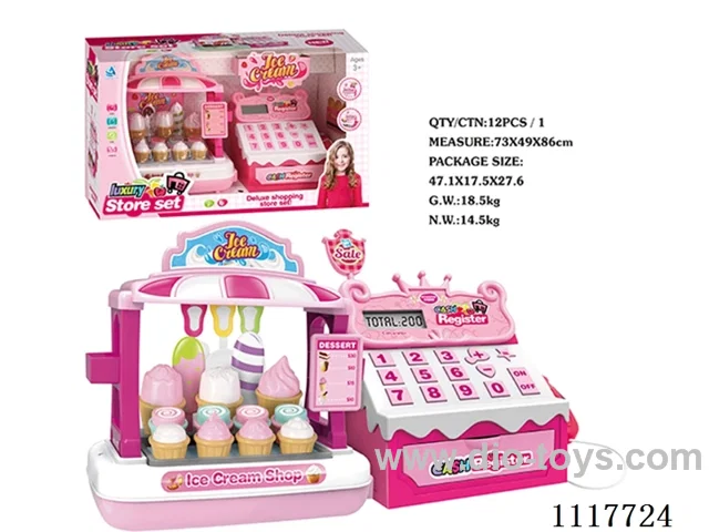 Ice cream supermarket + cash register