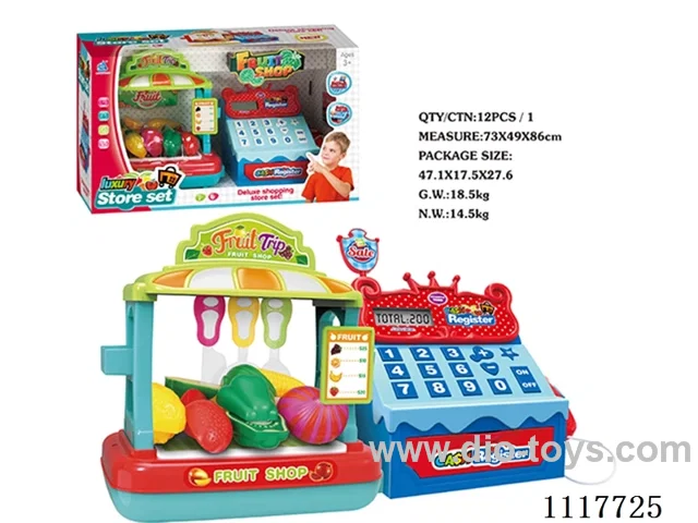 Fruit supermarket + cash register