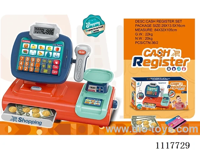 Touch screen cash register with voice