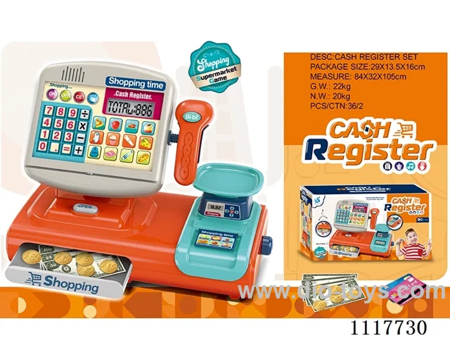 Touch screen cash register with voice