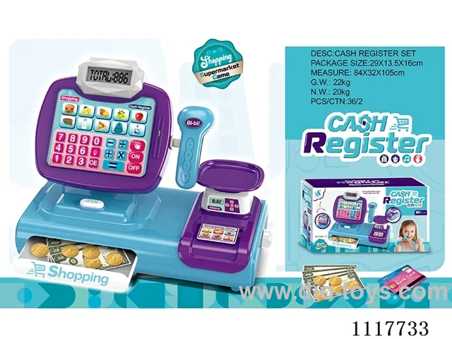 Touch screen cash register with voice