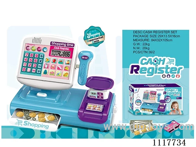 Touch screen cash register with voice