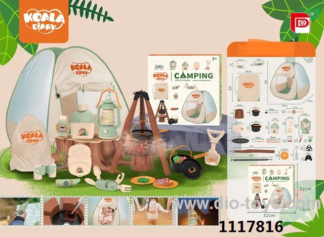 CAMPING SET (17-PIECE TENT SET) IN COLOR BOX