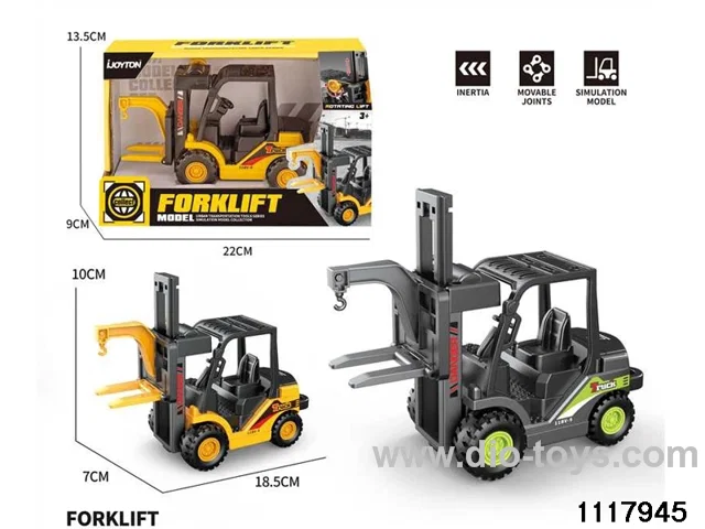1:55 free wheel forklift trucks/2 colors