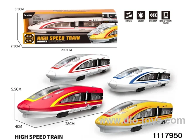 friction high speed train with light/music，include 3*AG13