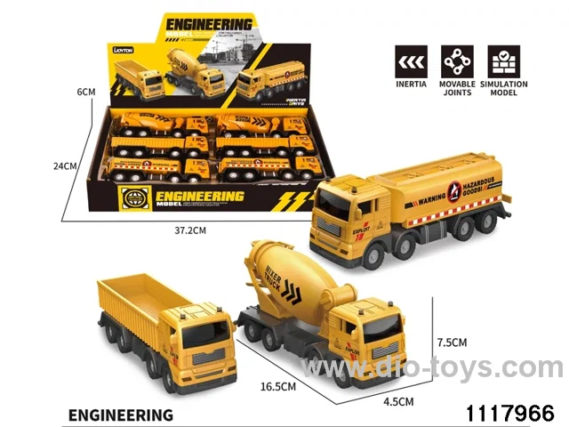 3 style friction engineering truck（6pcs/box）