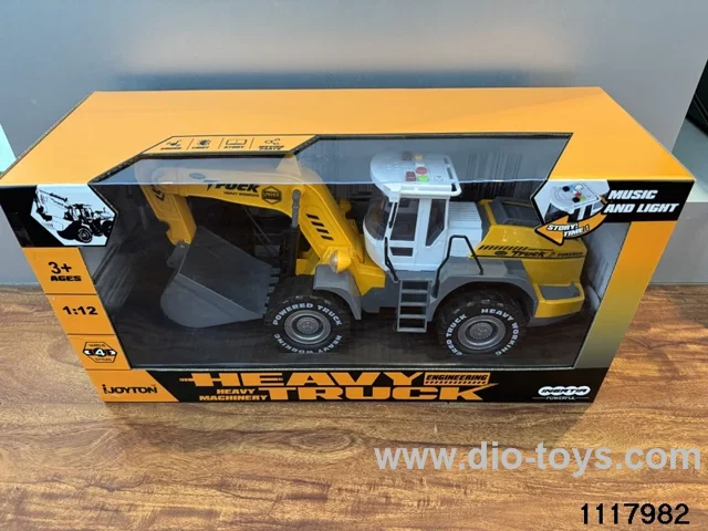 free wheel excavator with light/music，include 3*AG13