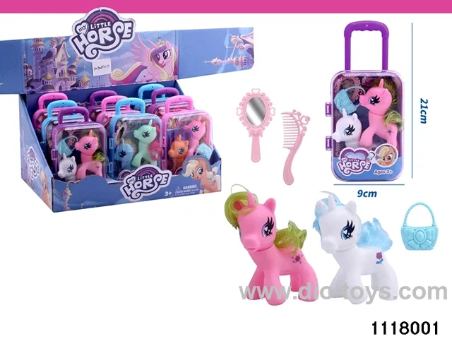 2pcs Horses with Bags