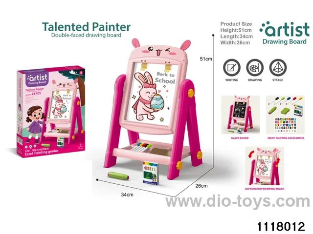 rabbit magnetic double faced drawing board