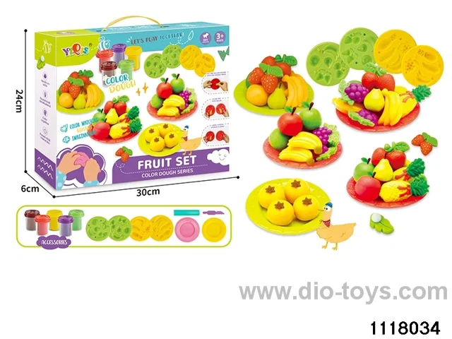 Colorful clay toys