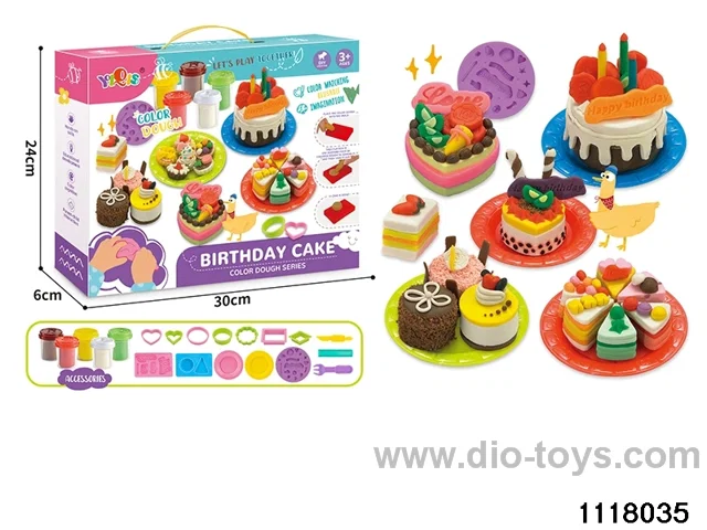Colorful clay toys