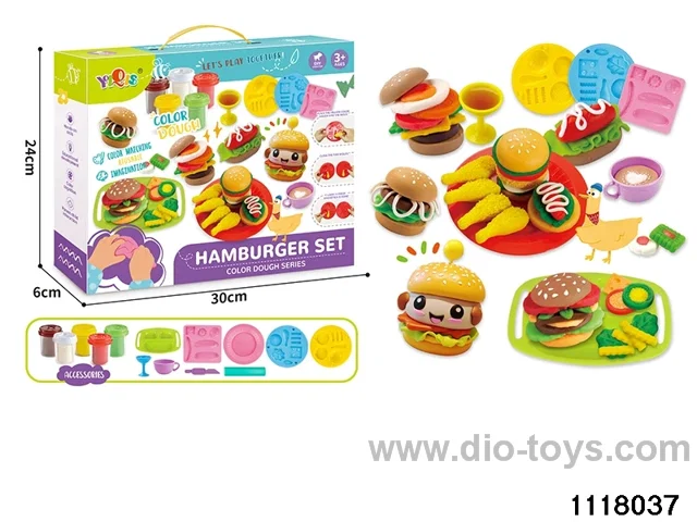 Colorful clay toys