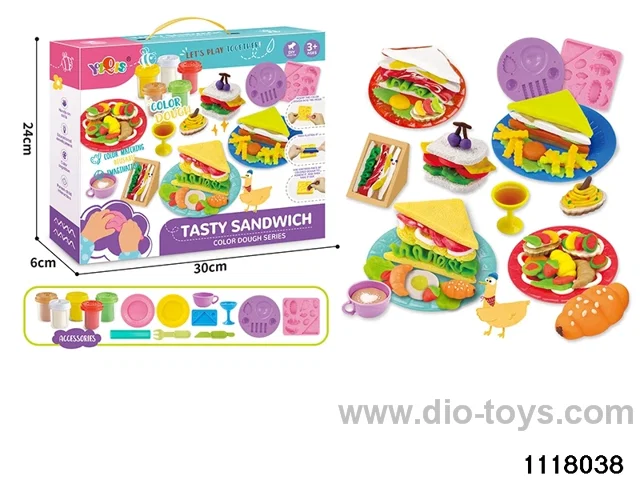 Colorful clay toys