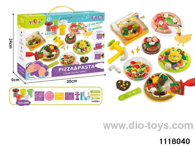 Colorful clay toys