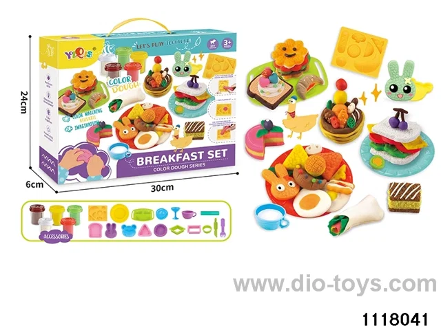 Colorful clay toys