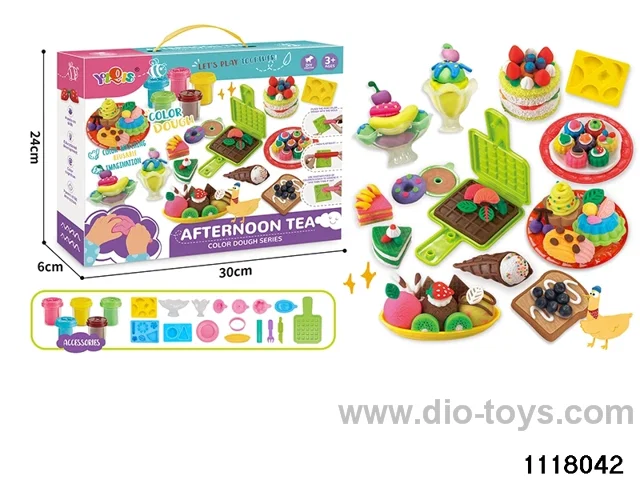 Colorful clay toys