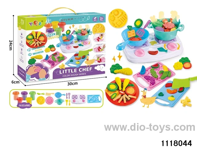 Colorful clay toys