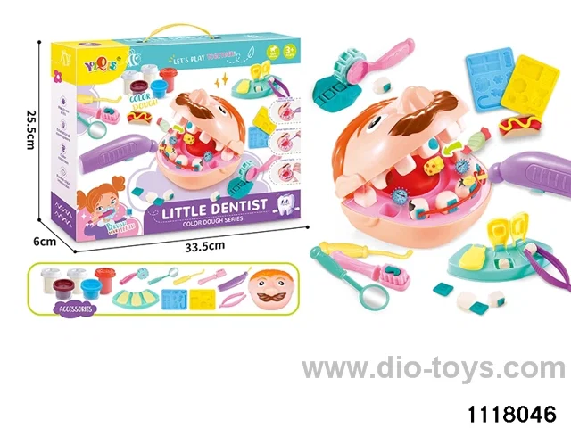 Colorful clay toys