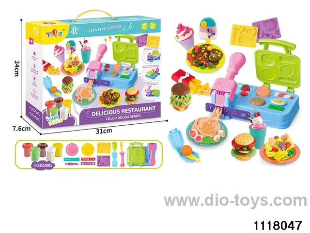 Colorful clay toys