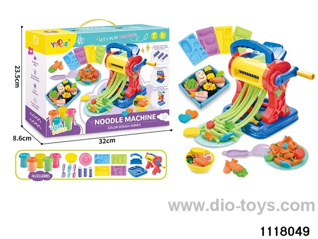 Colorful clay toys