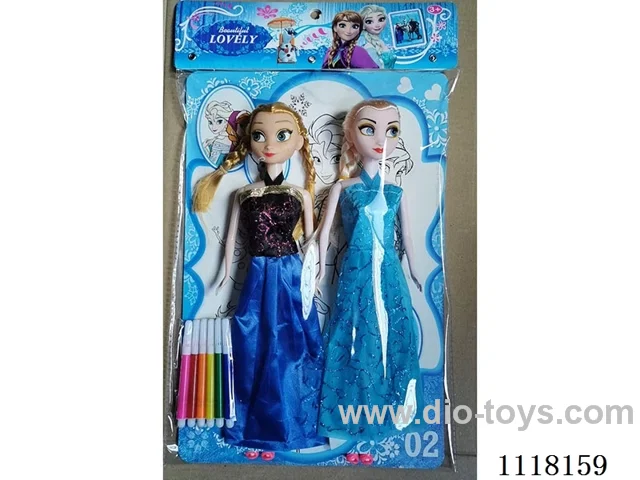 Barbie with drawing set