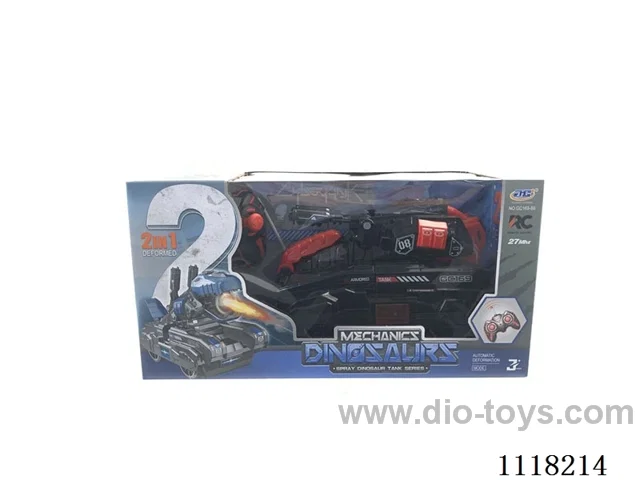 RC Morphing Spray Dinosaur Tank (27MHz) (inclusive)