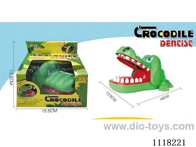 Hand gnawing crocodile