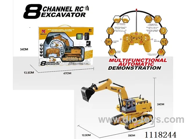 8ch rc crawler excavator with light/music
