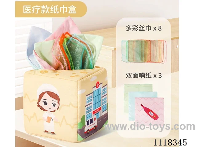Medical-themed tissue box