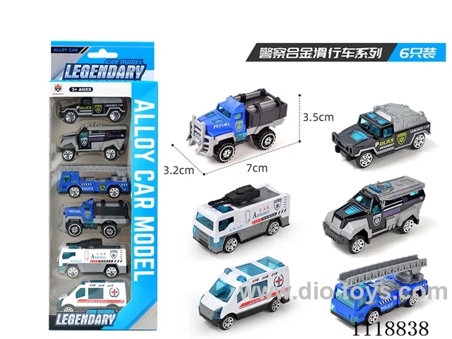 Police 6 PCS (Alloy Taxi)