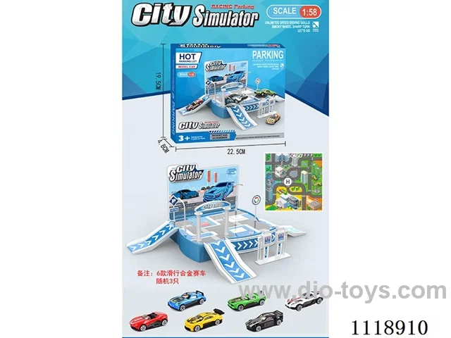 Parking (3 PCS sliding alloy racing car)
