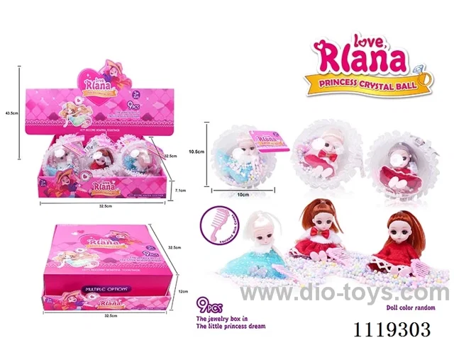 Mini doll ornament ball 9PCS/BOX (18box/display box)