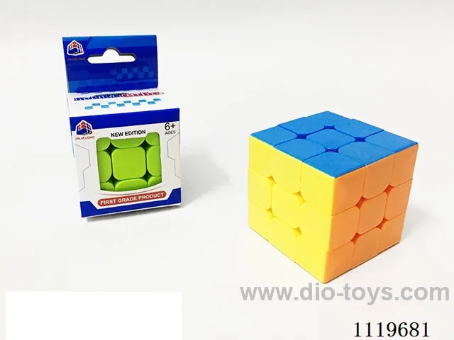 5.7CM solid color third order Rubik's Cube